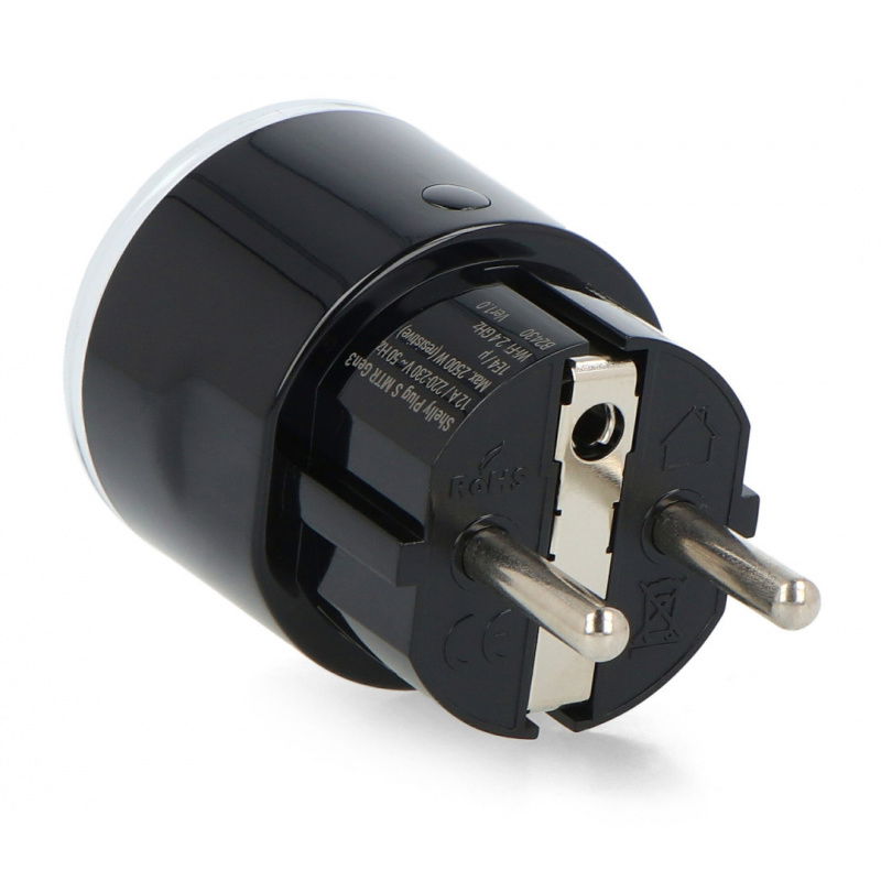 Inteligentne gniazdko Shelly Plug S MTR Gen3 12A (czarny)