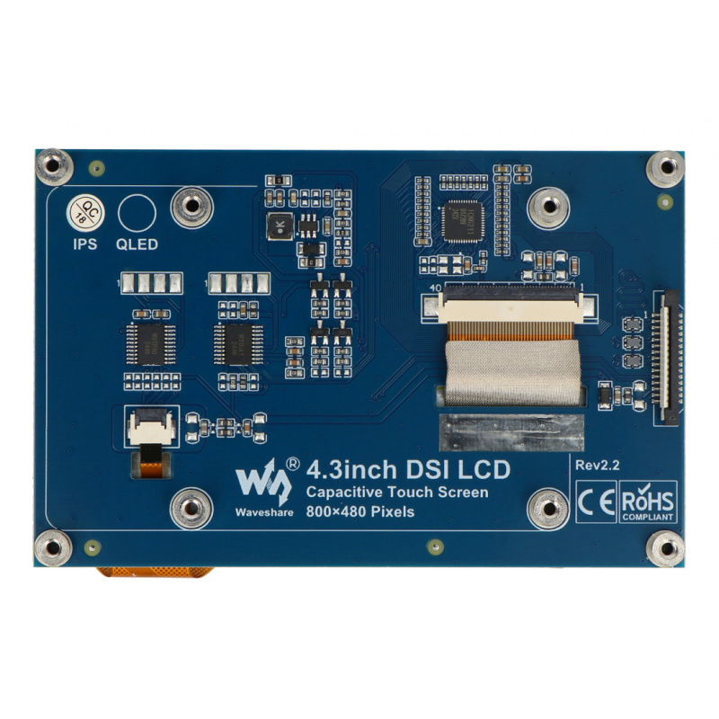 Touchscreen - kapazitives LCD 4,3 '' IPS 800x480px DSI für