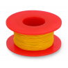 Kynar versilbertes Kupfer-Montagekabel - 0,25mm/AWG 30 - gelb - 50m - zdjęcie 2
