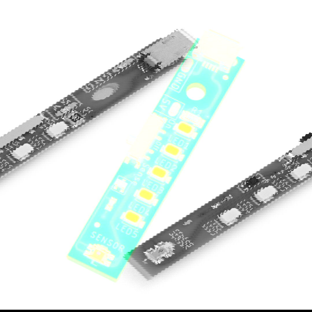 LED-Streifen 5 x 5 V USB-Dioden mit Lichtsensor - Kitronik 3562
