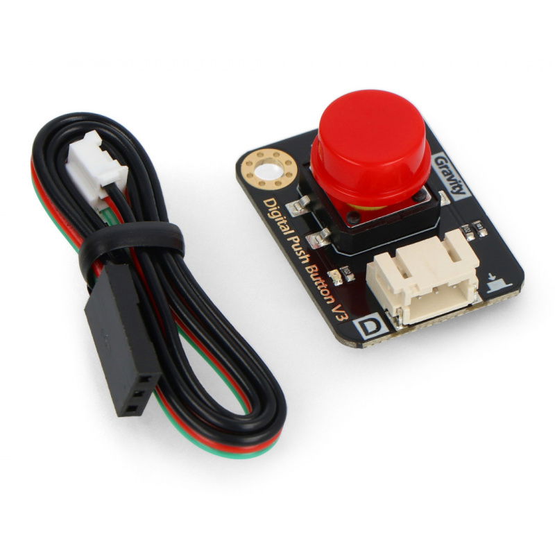 DFRobot Gravity - Tact Switch digitaler Taster - rot