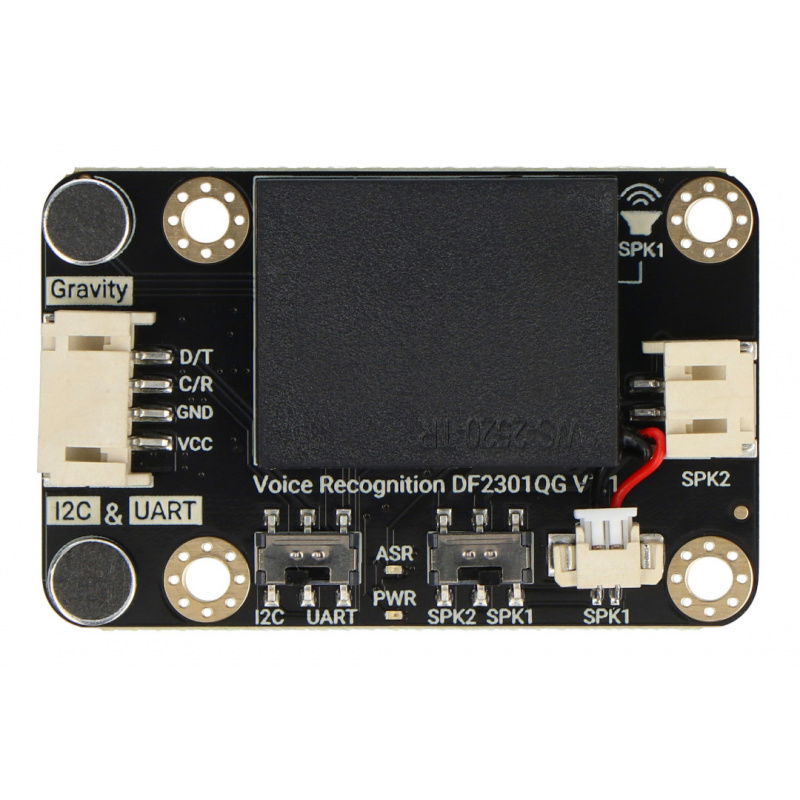 Gravity - Offline-Spracherkennungsmodul - I2C, UART - DFRobot
