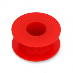 Montagekabel Kynar aus versilbertem Kupfer – 0,25 mm/AWG 30 - rot - 50m