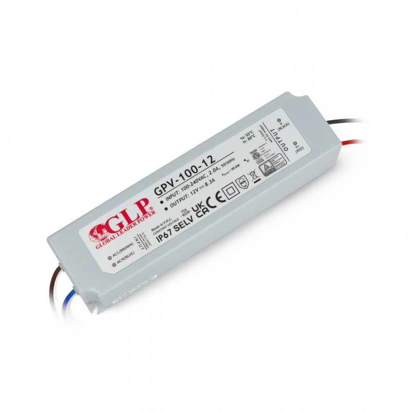 Netzteil für LED-Streifen und LED-Streifen wasserdicht