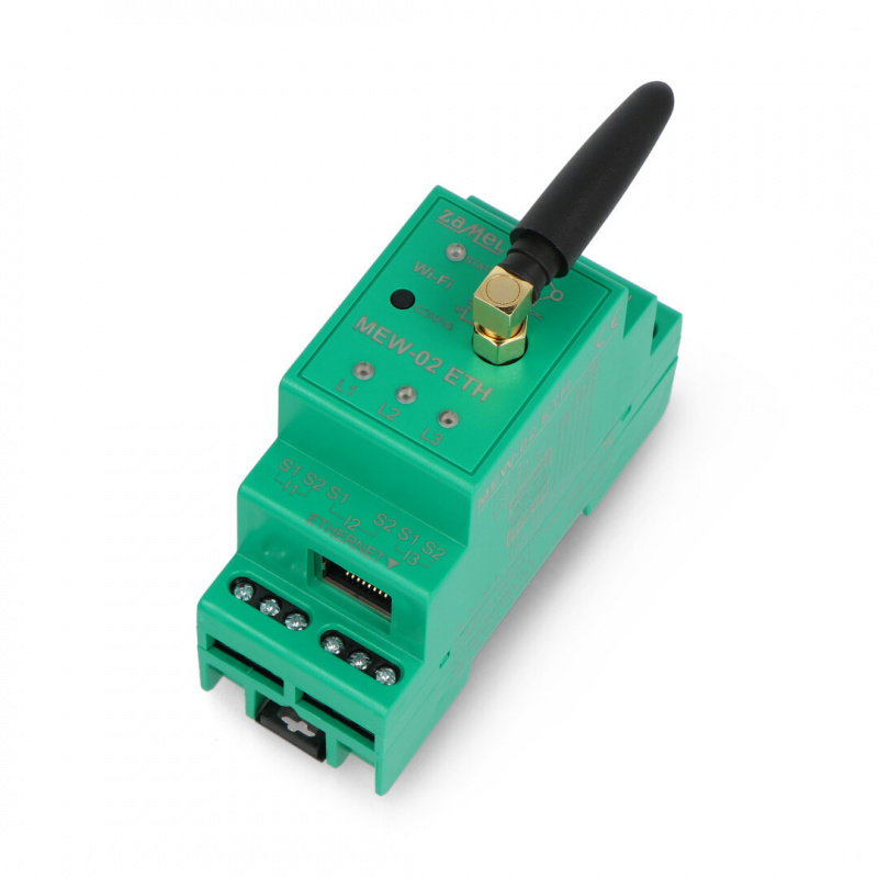 Monitor energii elektrycznej WI-FI 3F+N typ: MEW-02 ETH/SOL