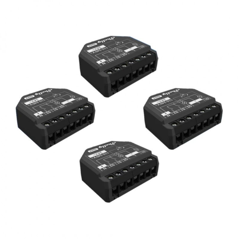 Zestaw 4 Sterowników Shelly 2PM Gen3 WiFi/Bluetooth