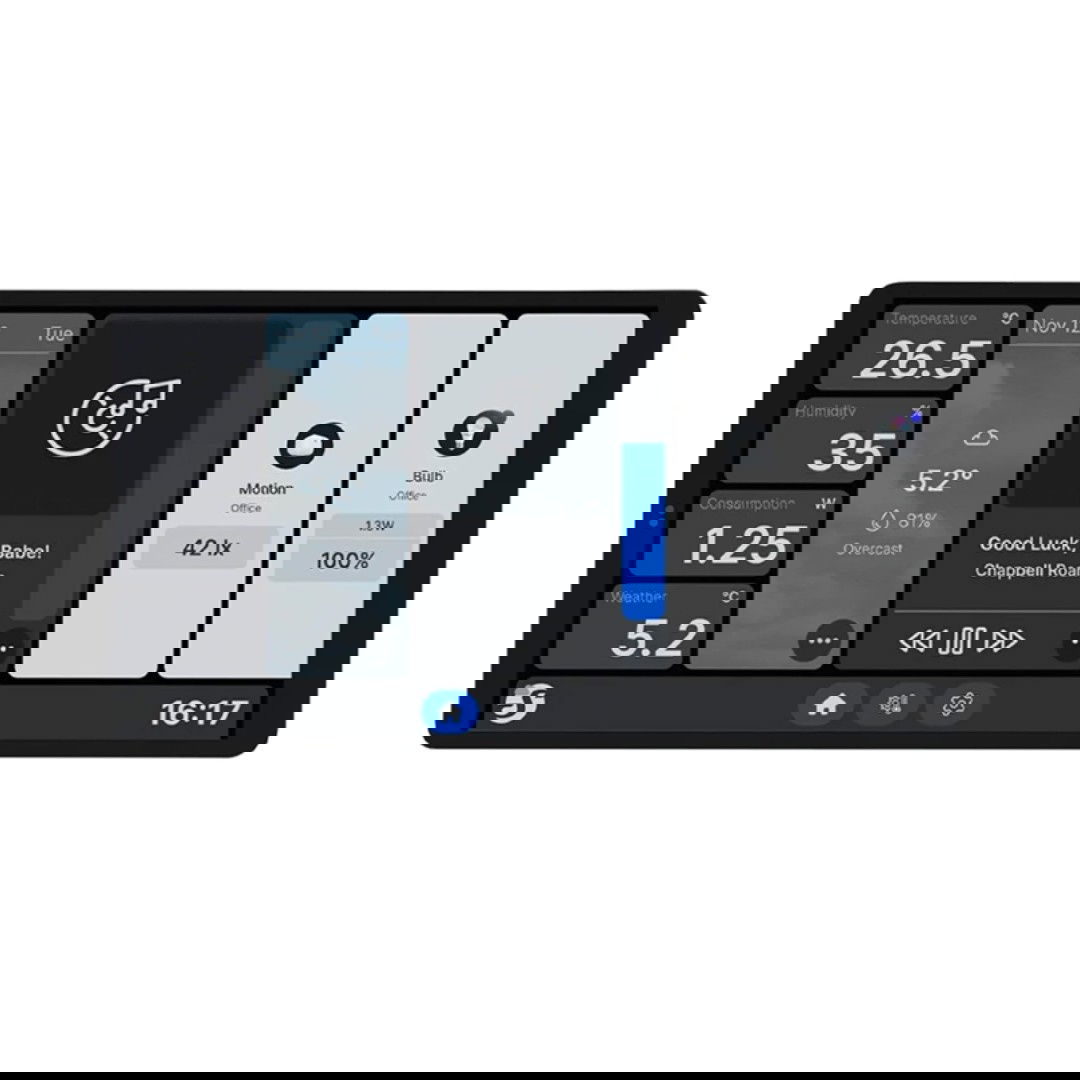 Podwójny panel sterowania Shelly Wall Display X2 WiFi/BLU