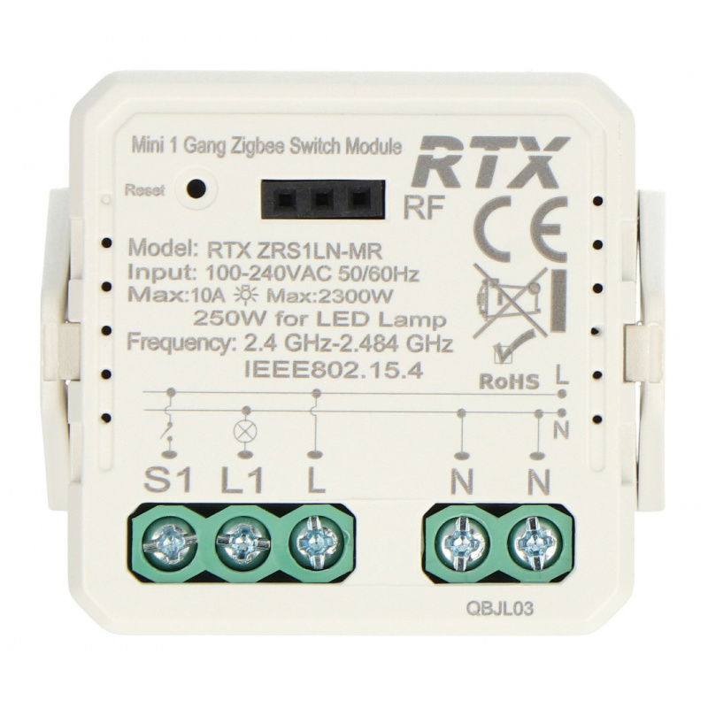 MINI Przekaźnik RTX Sterownik Moduł 1kanał TUYA ZigBee + RF
