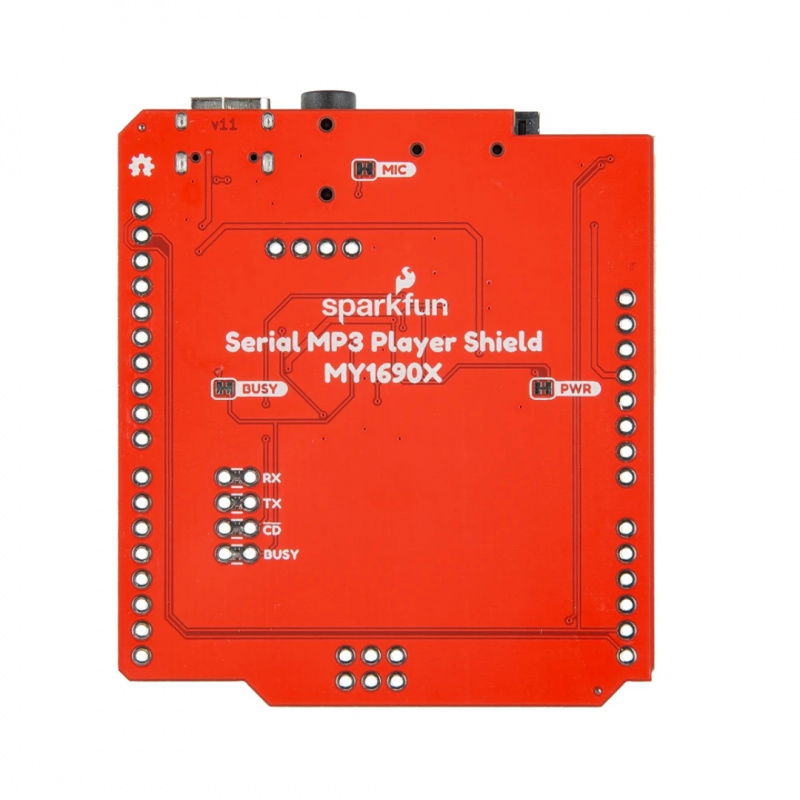 SparkFun Serial MP3 Player Shield - MY1690X-16S (Qwiic)