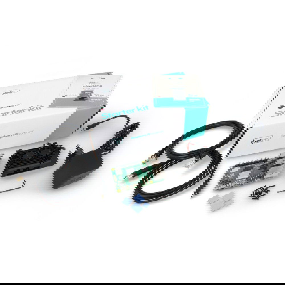 JustPi Pro Kit - Raspberry Pi 5 WiFi 8GB RAM + 32GB microSD + offizielles Zubehör