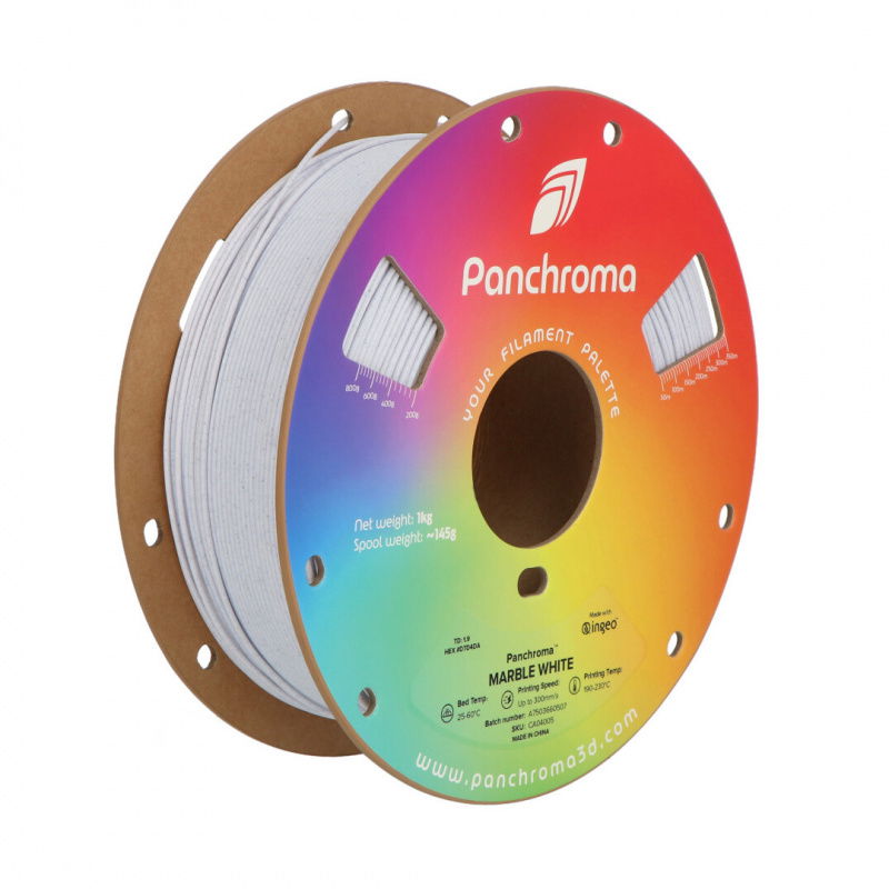 Polymaker Panchroma PLA 1,75mm 1kg - Marmorweiß