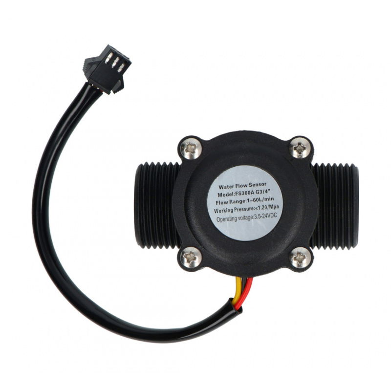 Flüssigkeitsdurchflusssensor FS300A 60l/min - 3/4'' Gewinde