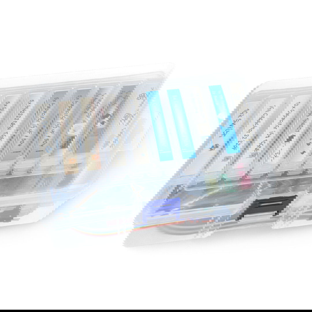 Satz elektronische Bauteile + Steckbrett 400 - E24 - 235