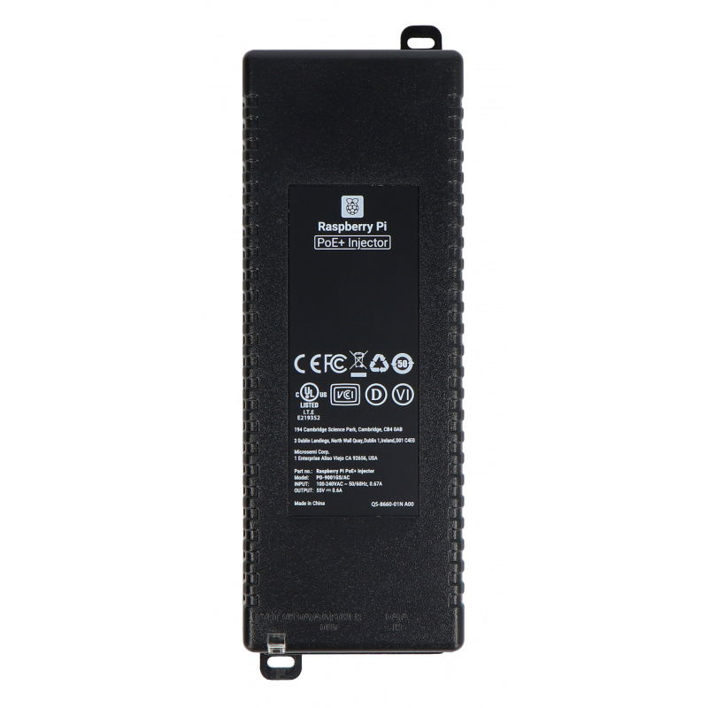 Raspberry Pi PoE+ Injector - offizielles PoE-Netzteil - RJ45 -