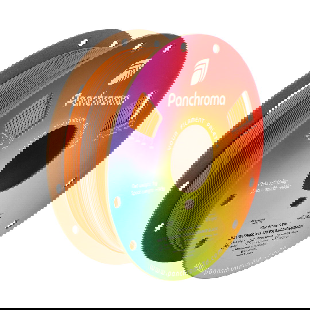 Polymaker Panchroma PLA Filament Dual Shadow Orange 1.75mm 1kg