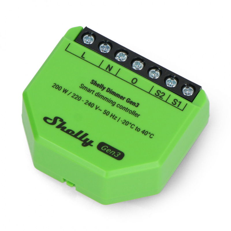 Shelly Dimmer Gen3 - inteligentny ściemniacz światła WiFi