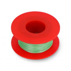 Kynar versilbertes Kupfer-Montagekabel - 0,25mm/AWG 30 - grün - 50m