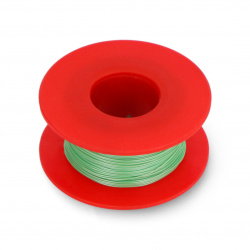 Montagekabel Kynar aus versilbertem Kupfer - 0,25mm/AWG 30 - grün - 50m