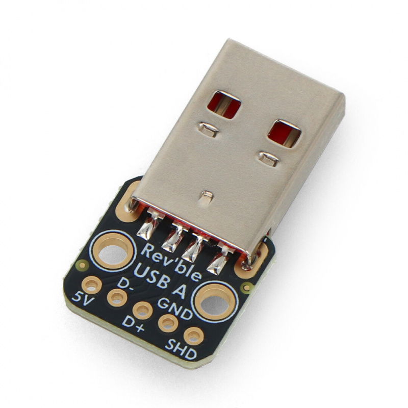 Adafruit Reversible USB Type A Plug Connector Breakout