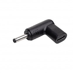 USB Typ-C auf DC 3,5/1,35-mm Adapter - Stecker für Universalnetzteil - Akyga AK-ND-C05