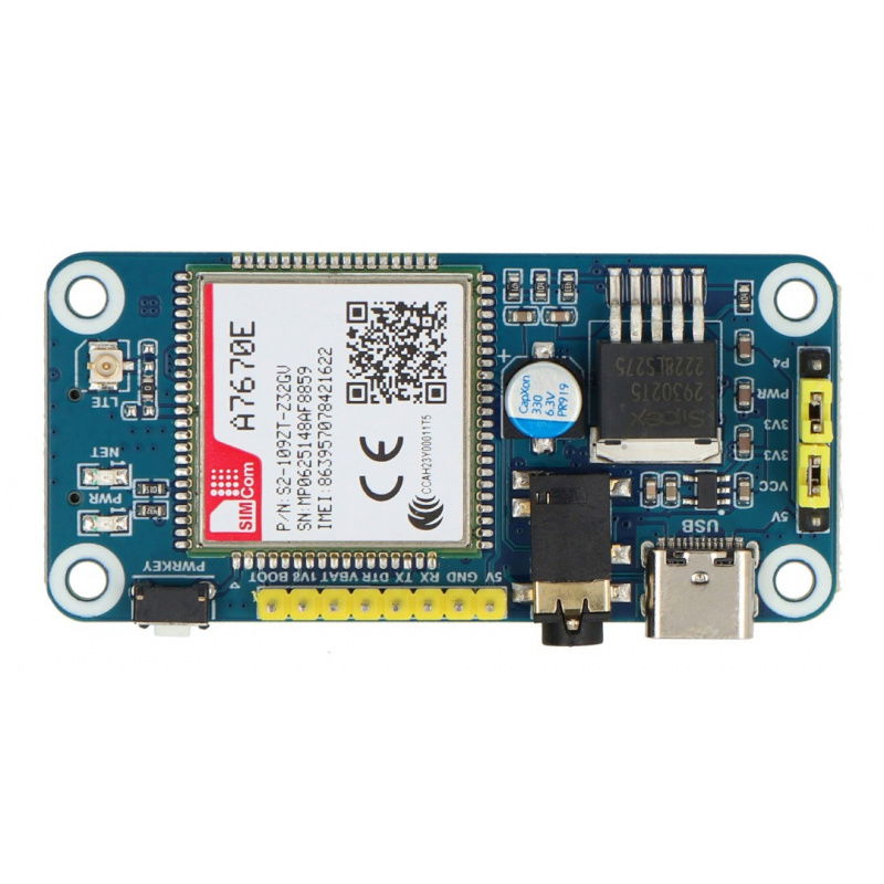 A7670E LTE Cat-1 HAT für Raspberry Pi, Multi Band, 2G GSM /