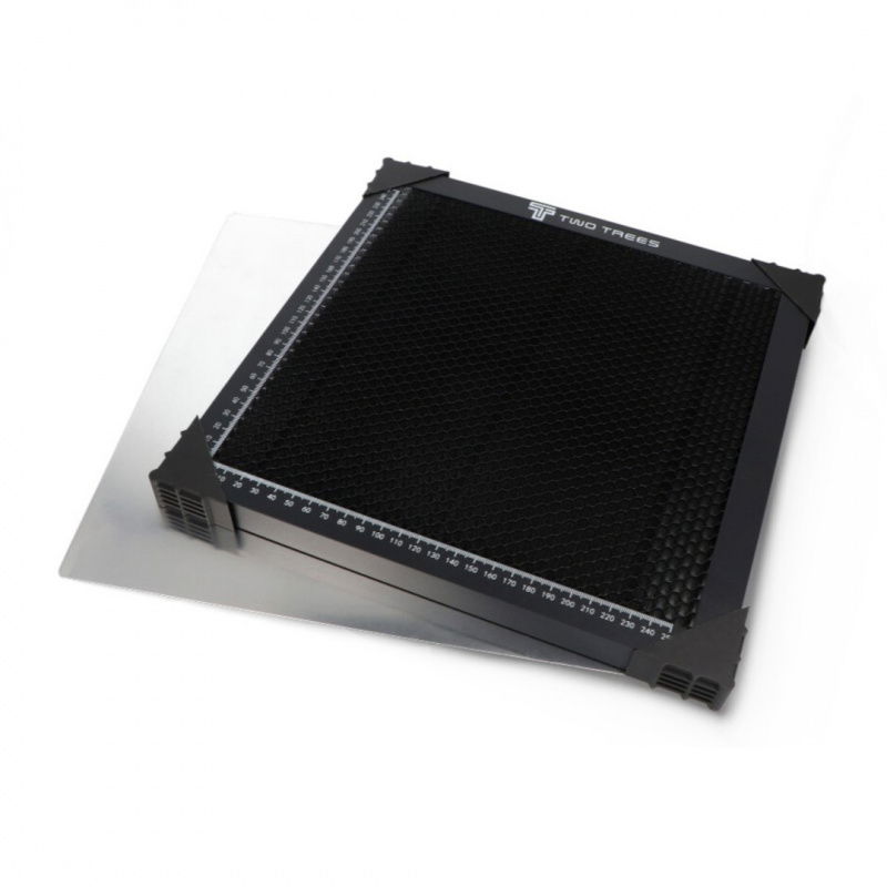 Schneide- und Gravierarbeitstisch - Wabenstruktur - 250x250mm -