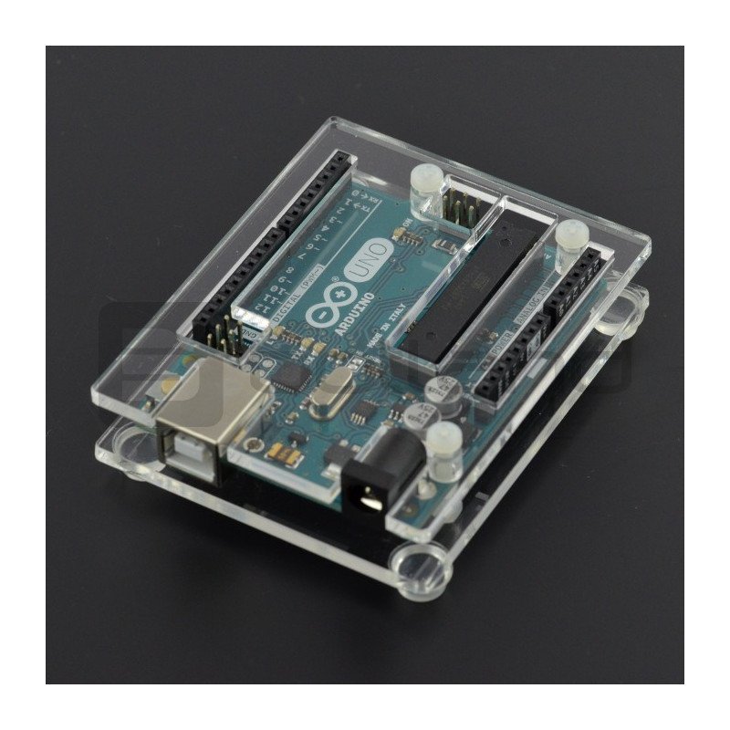 Gehäuse für Arduino Uno und Leonardo - transparent schlank