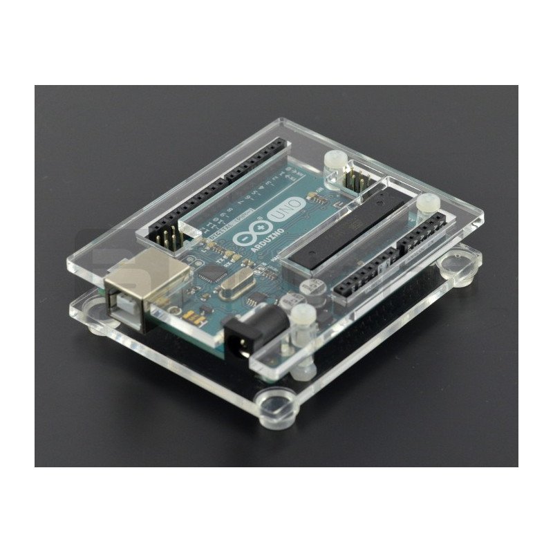 Gehäuse für Arduino Uno und Leonardo - transparent schlank