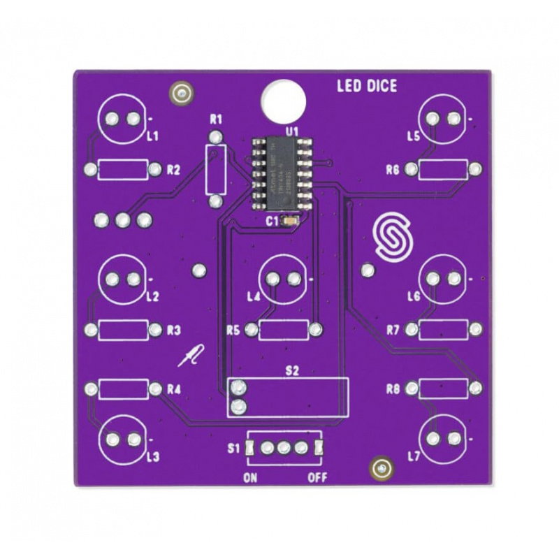 LED dice Solder kit