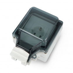 RTX Gniazdko IP67 zewnętrzne natynkowe do ogrodu POMIAR ENERGII