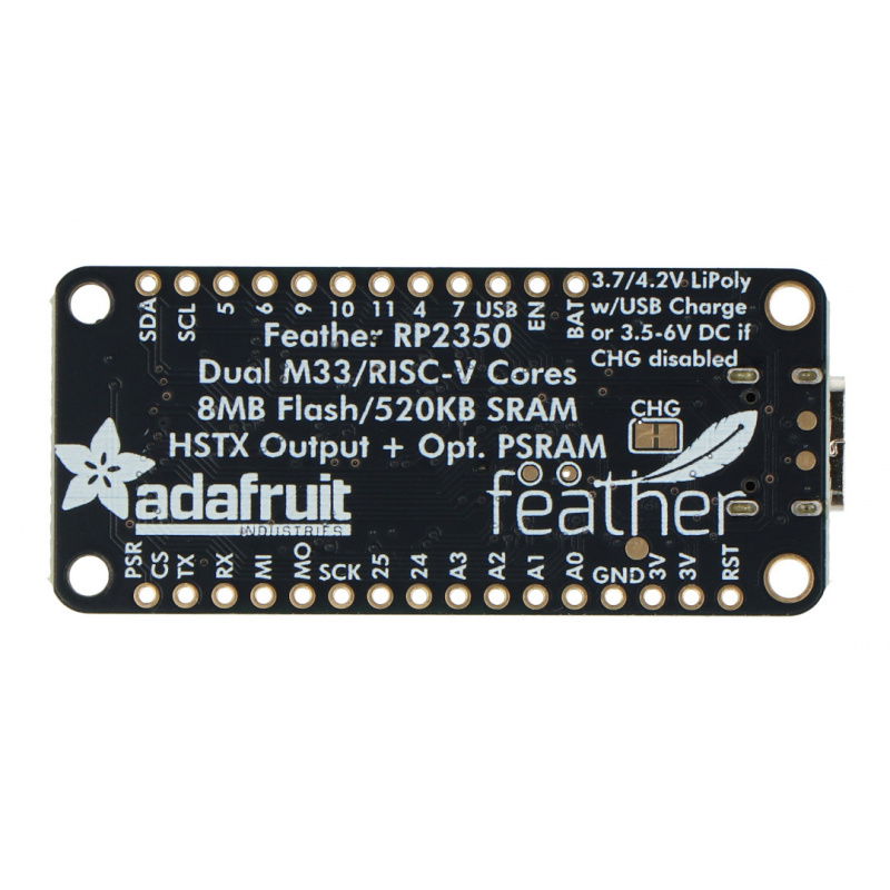 Adafruit Feather RP2350 with HSTX Port