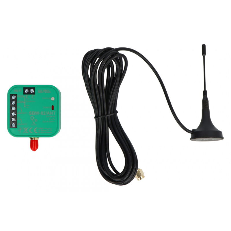 Sterownik bramowy Wi-Fi 2-kanałowy z anteną zewnętrzną -Supla