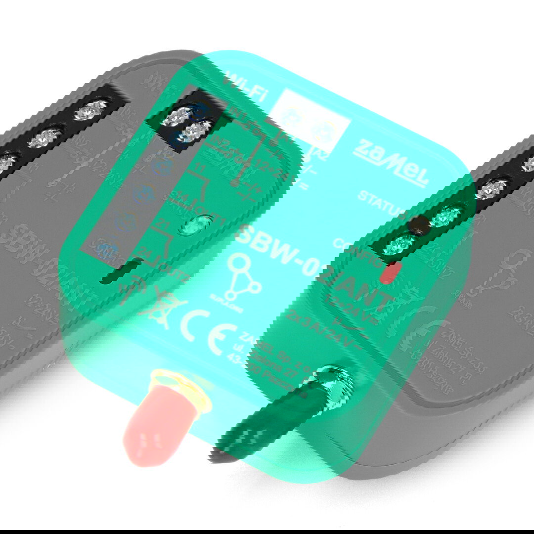 Sterownik bramowy Wi-Fi 2-kanałowy z anteną zewnętrzną -Supla