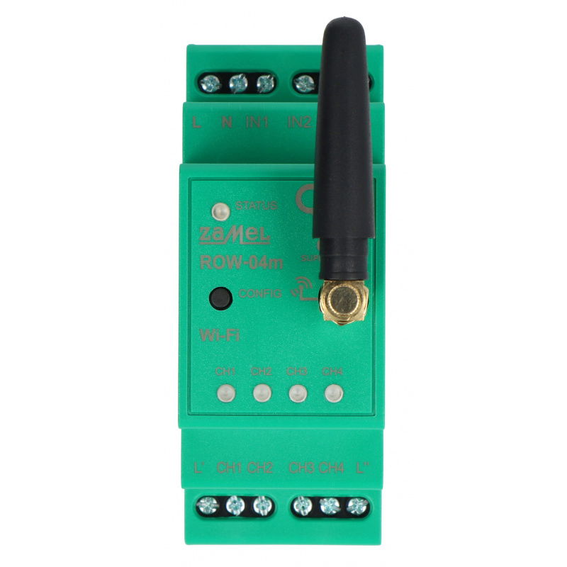 Modułowy 4-kanałowy odbiornik Wi-Fi -Supla