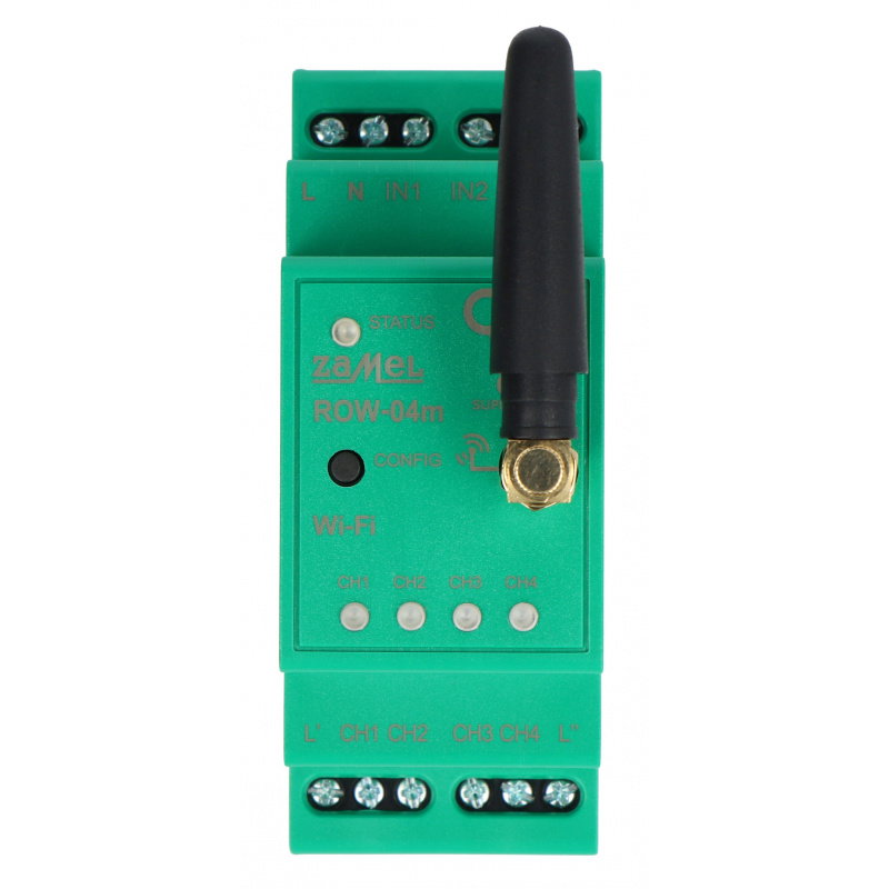 Modułowy 4-kanałowy odbiornik Wi-Fi -Supla