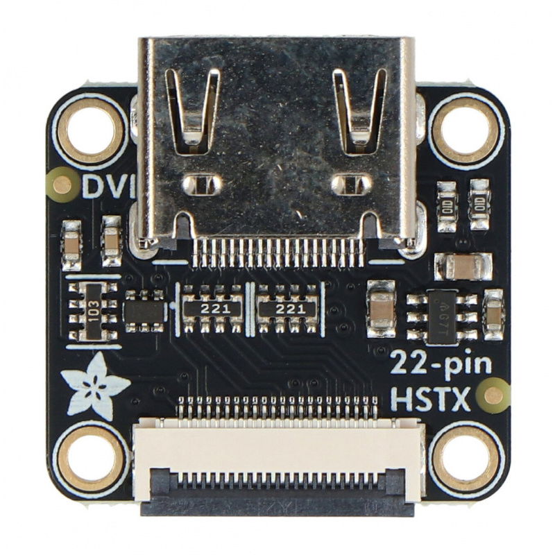 Adafruit RP2350 22-pin FPC HSTX to DVI Adapter for HDMI Displays