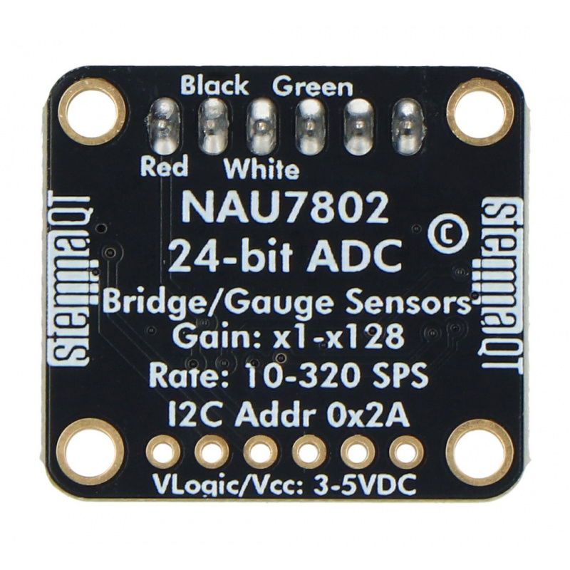 Wägezellenmodul - mit ADC 24-Bit-Wandler NAU7802 - STEMMA QT /