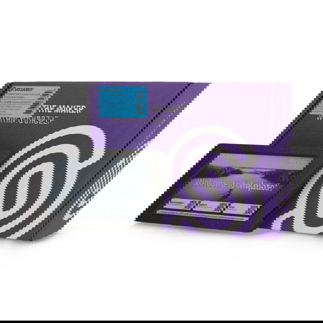 Inkplate 5 Gen2 mit Gehäuse und Batterie - 5.2'' 960x540px