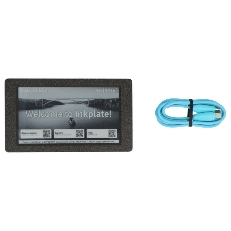 Inkplate 5 Gen2 mit Gehäuse und Batterie - 5.2'' 960x540px