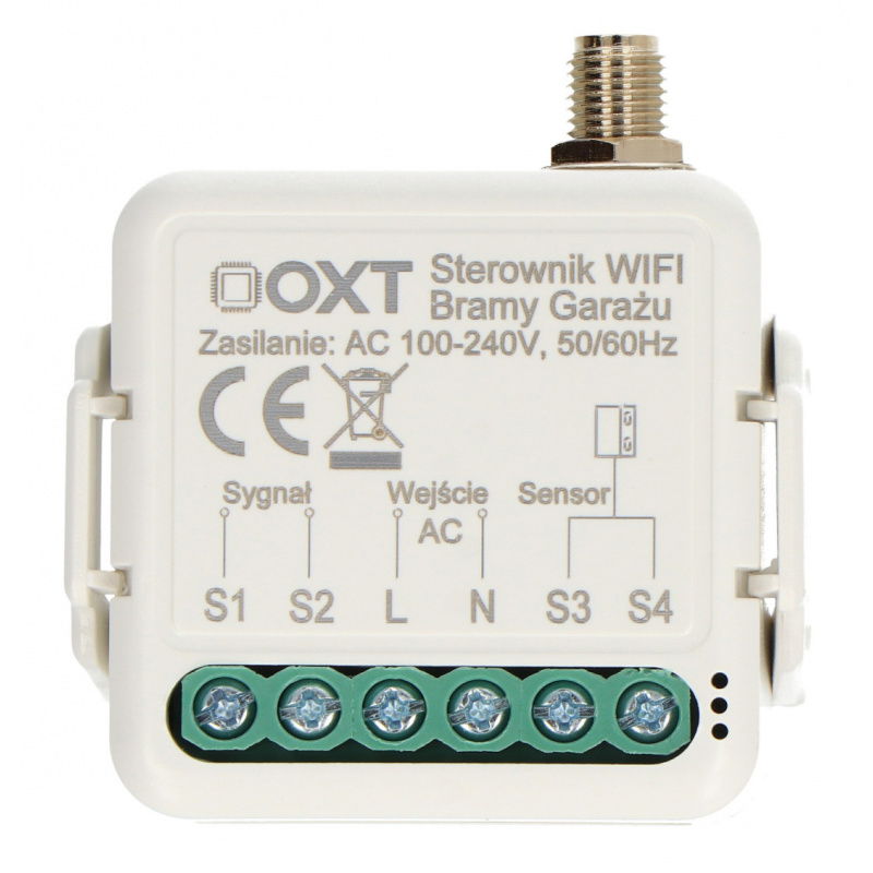 Moduł OXT do silników bramowych z anteną i sensorem WiFi TUYA
