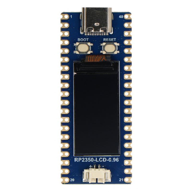RP2350-LCD-0.96 - Entwicklerkarte mit RP2350A Mikrocontroller