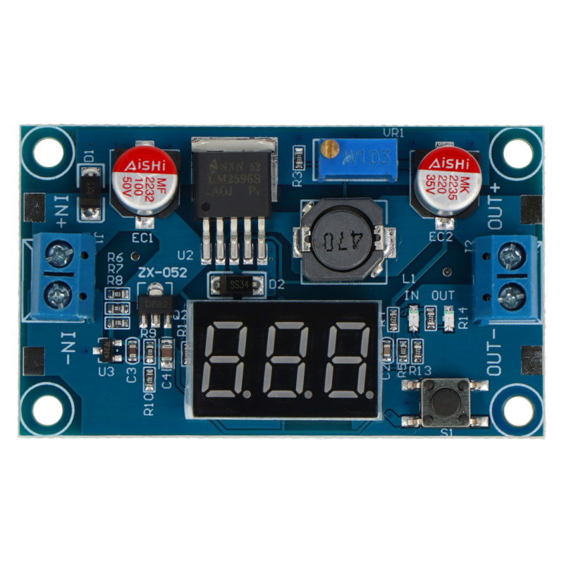 LM2596 3.2V-35V 3A Abwärtswandler mit Display