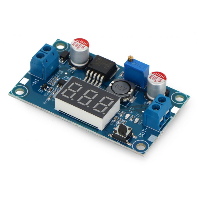 LM2596 3.2V-35V 3A Abwärtswandler mit Display
