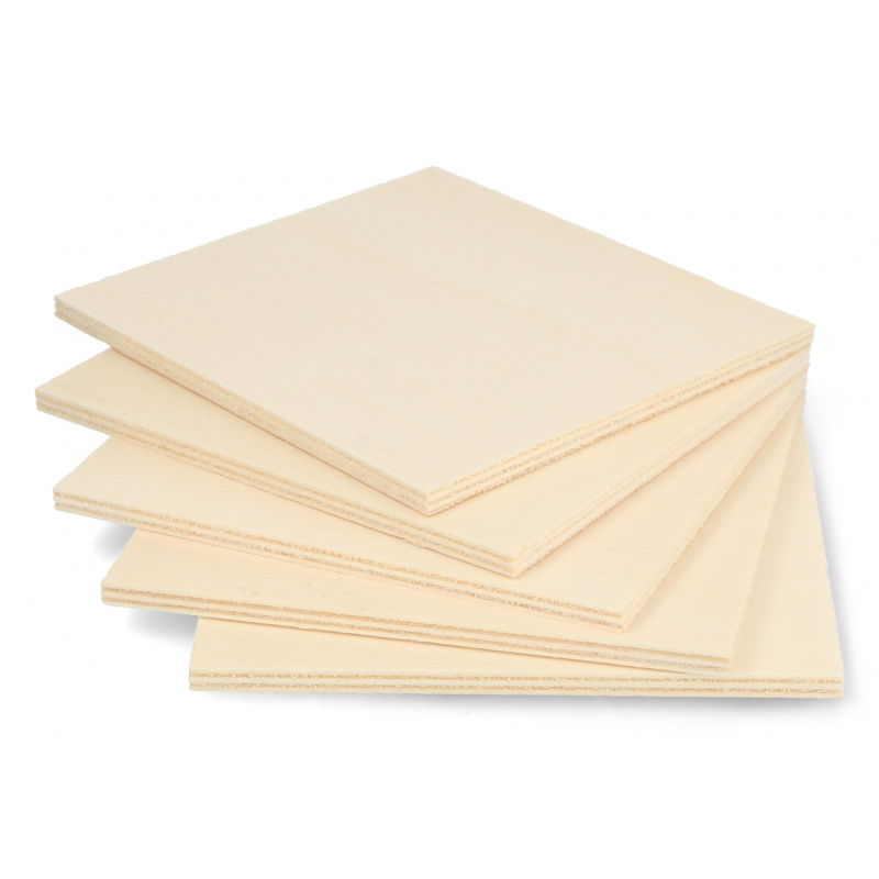 Sklejka topolowa 5mm 110x120mm - 5szt.