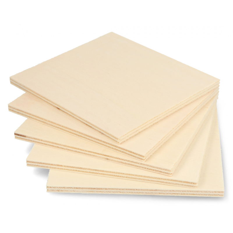 Sklejka topolowa 6mm 110x120mm - 5szt.