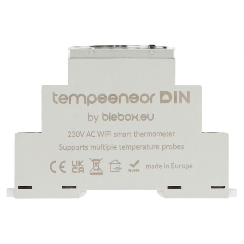 BleBox tempSensor DIN - bezprzewodowy czujnik temperatury 230V