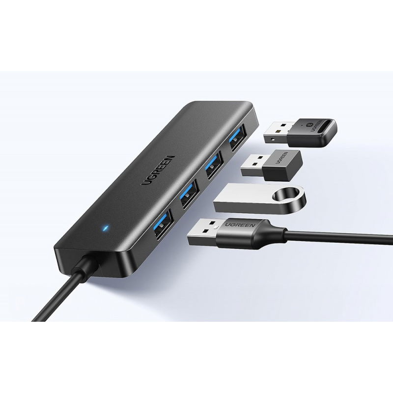 Adapter UGREEN 4w1 25851 Hub USB-A do 4x USB-A (czarny)