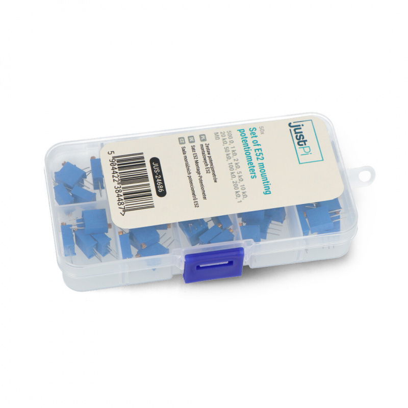 Zestaw potencjometrów montażowych E52 - 50szt.