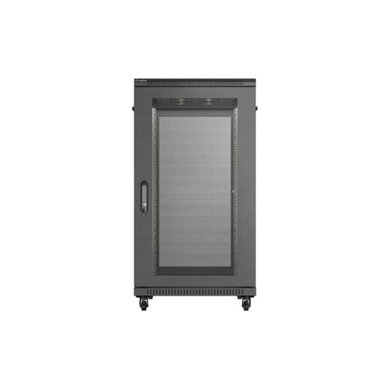 SZAFA INSTALACYJNA RACK STOJĄCA 19" 22U 600X1200 CZARNA DRZWI