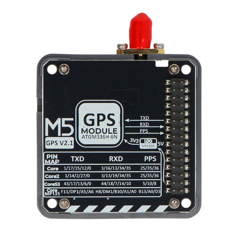 GPS v2.1 Modul mit SMA Antenne - AT6668 - für M5Core - M5Stack